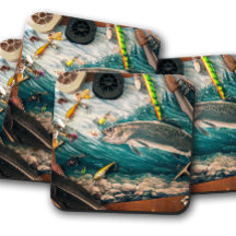 Rustic Trout & Lures | Flygfiske Kork Underlägg