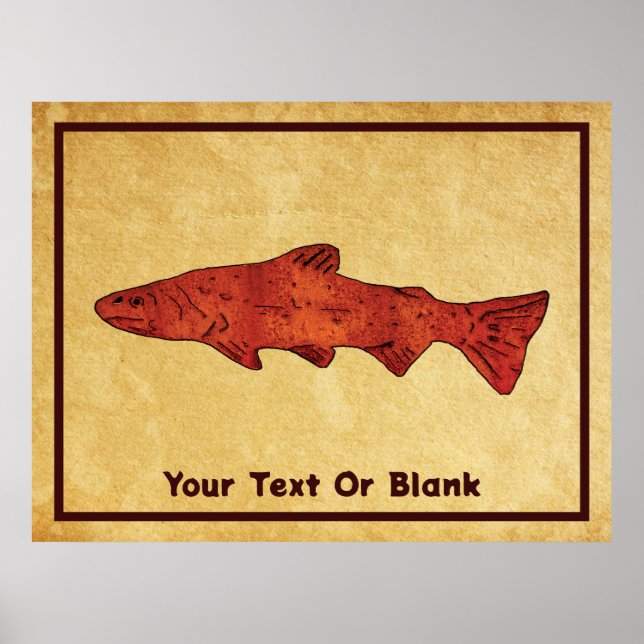 Rustic Trout Poster (Framsidan)
