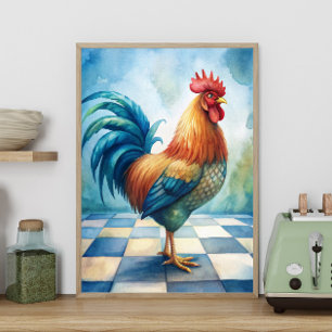 Rustic Tupp Country Farmhouse Köket Poster