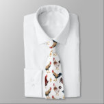 Rustic Tupp Mönster Neck Tie Slips<br><div class="desc">Viktig tid med vattenfärgad illustration av tuppar och en chick.</div>