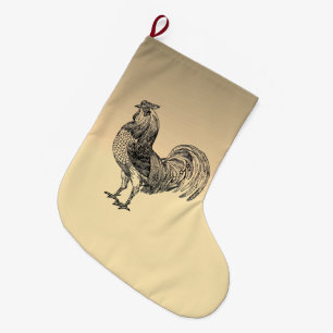 Rustic Tupp Stor Julstrumpa