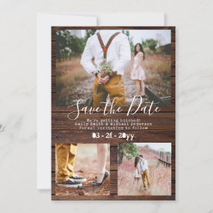 Rustic Typewriter Font Spara Datum FOTO KOLLAGE Datumet