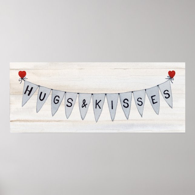 Rustic Valentine Banner IV Poster (Framsidan)