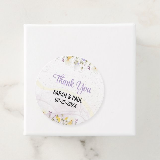 Rustic Vår Blommigt Elegant bröllop Gåvor Etiketter (På plats)