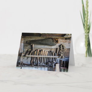 Rustic Verktyg Kort