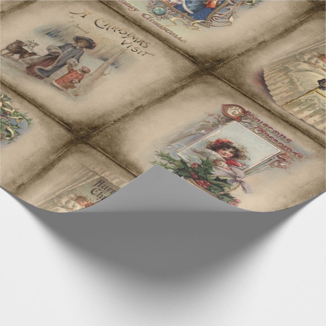Rustic Victorian jul Bok Covers Presentpapper (Hörn)
