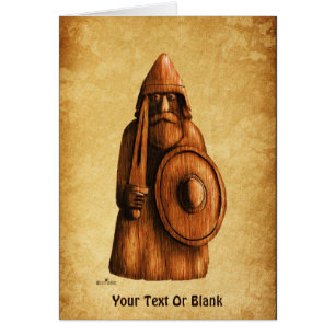 Rustic Viking Hälsningskort