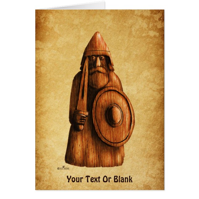 Rustic Viking Hälsningskort (Framsidan)