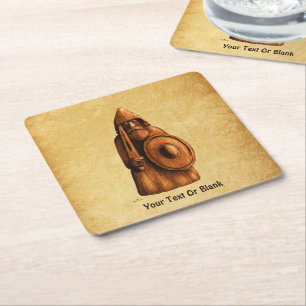 Rustic Viking Underlägg Papper Kvadrat