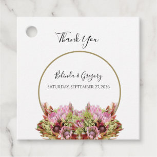 Rustic Vild Flower Bouquet Bröllop Gift Gåvor Etiketter