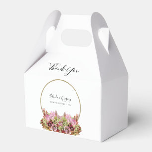 Rustic Vild Flower Bouquet Bröllop Presentaskar