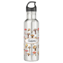 Rustic Vild Mushroom Hand-Illustrated Personlig