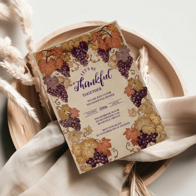 Rustic Vin Harvest Firande Inbjudningar (Skapare uppladdad)