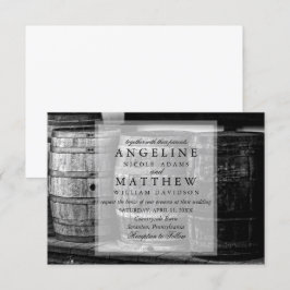 Rustic Vin Themed Vineyard Wedding bjudande Inbjudningar
