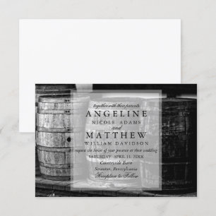 Rustic Vin Themed Vineyard Wedding bjudande Inbjudningar
