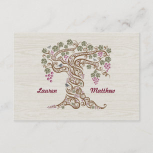 Rustic Vineyard Bröllop OSA Card Kort