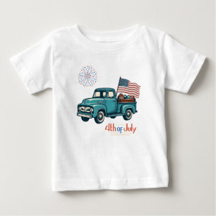 Rustic/vintage 4 juli t shirt