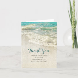 rustic vintage beach wedding thank you cards tack kort