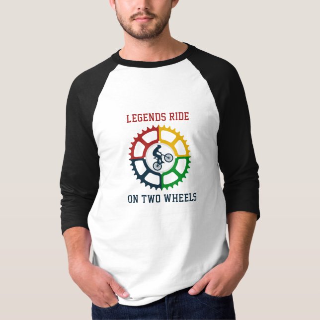 Rustic Vintage Cycling T Shirt (Framsida)