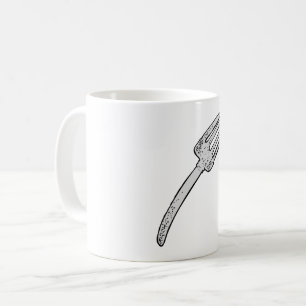 Rustic Vintage Fork Retro Cutlery Kaffemugg