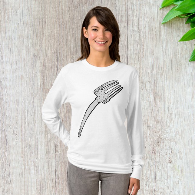 Rustic Vintage Fork Retro Cutlery T Shirt (Skapare uppladdad)