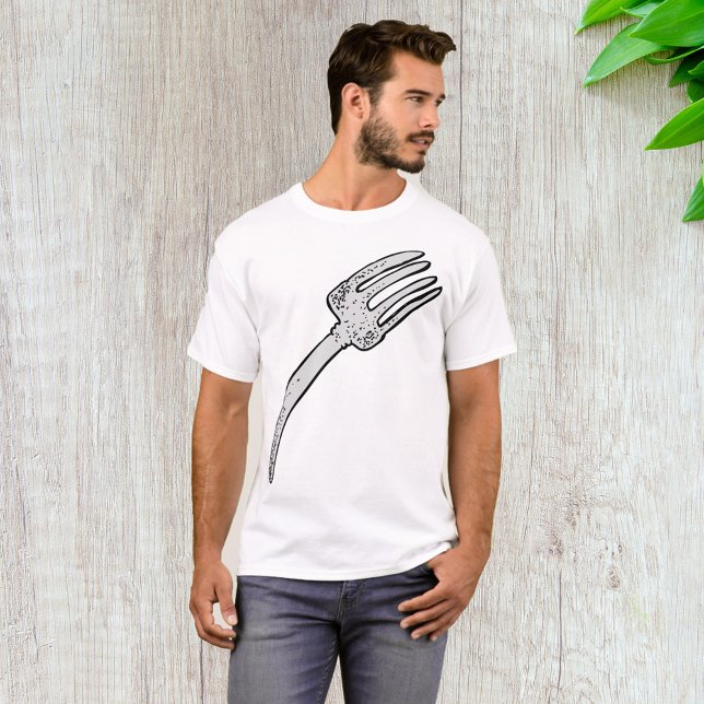 Rustic Vintage Fork Retro Cutlery T Shirt (Skapare uppladdad)