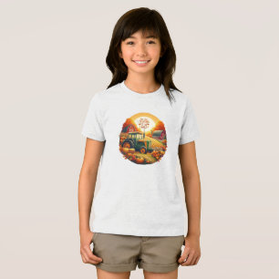 Rustic/vintage höst på gården t shirt