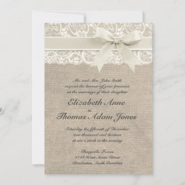Rustic Vintage Inspired bröllopsinbjudan Inbjudningar