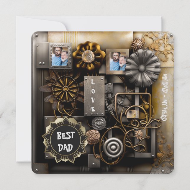 Rustic Vintage Memories Julkort (Framsida)