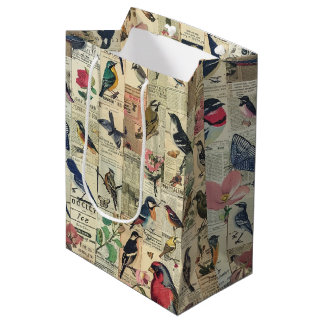 Rustic Vintage Newspaper Patchwork Collage (5)