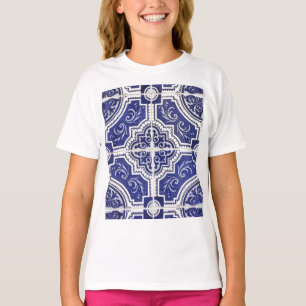 Rustic Vintage Portugisiska Tiles Mönster - Azulej T Shirt