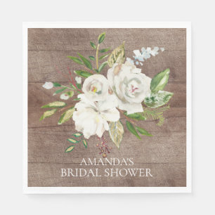 Rustic Vit ros Möhippa Papper Napkins Pappersservett