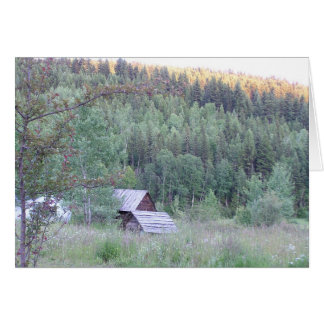 Rustic-vy Hälsningskort