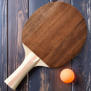 Rustic Walnut Wood Pingisracket