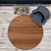 Rustic Walnut Wood Print Family Namn