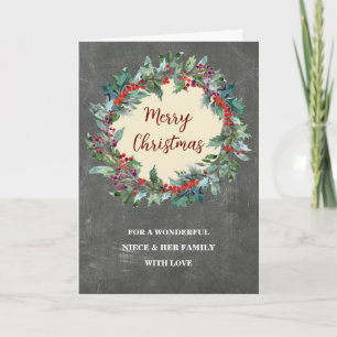 Rustic Wandeece & Family God jul Kort
