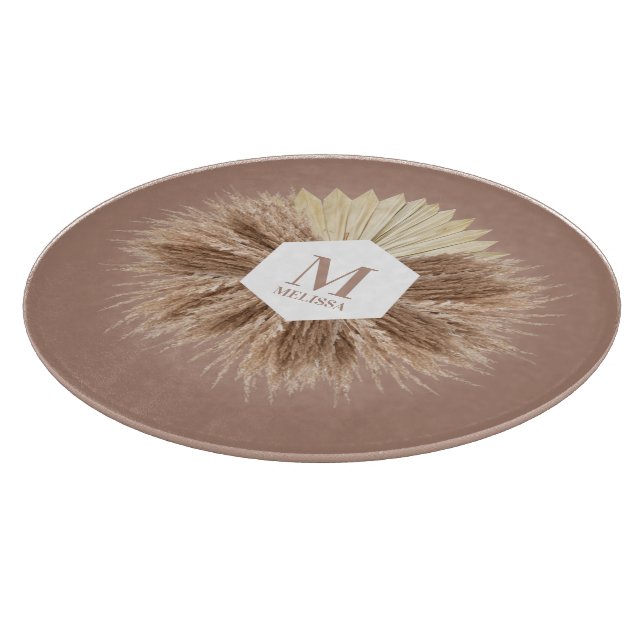 Rustic Warm Neutralt Färg Monogram (Hörn)