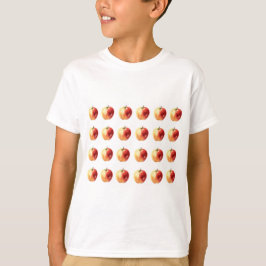 Rustic Watercolor Apple Mönster Boys T-Shirt