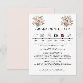 rustic watercolor floral bouquet tilläggskort