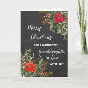 Rustic Watercolor Granddotters i Juljul Kort