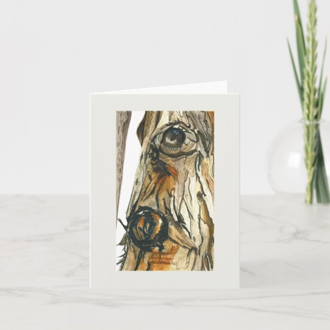 Rustic Watercolor Horse Greeting Card Kort (Framsida)