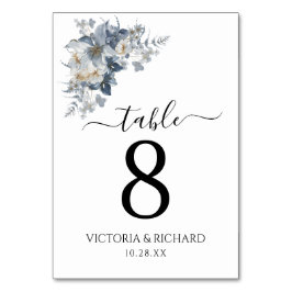 rustic watercolor illustration of a floral  bordsnummer