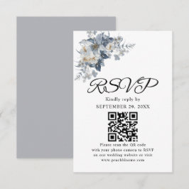 rustic watercolor illustration of a floral  OSA kort