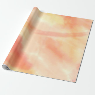 Rustic Watercolor Red, Orange och Gult Wrapping Presentpapper