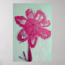 Rustic Watercolor Rosa Daisy