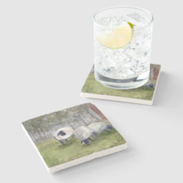 Rustic Watercolor Sheep Stenunderlägg