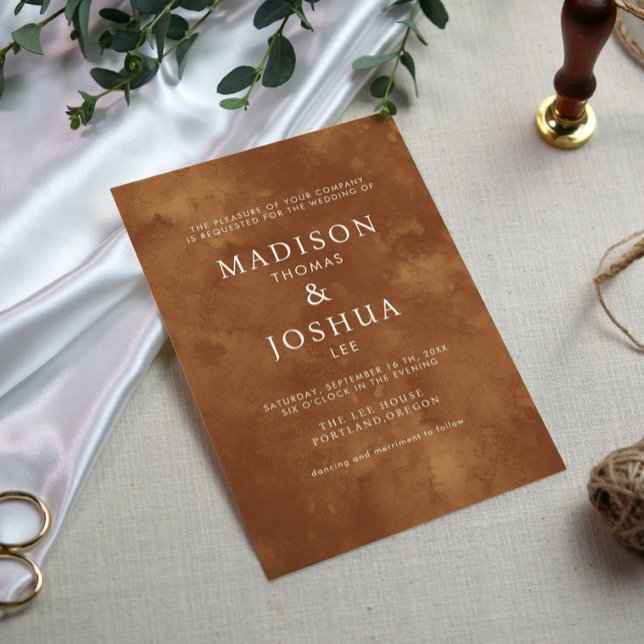 Rustic Watercolor Vild Greenery Fern Bröllop Inbjudningar (Skapare uppladdad)