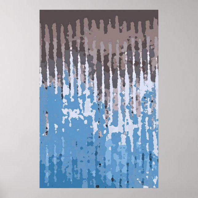 Rustic Weasted/ Brown Blue Poster (Framsidan)