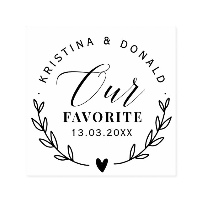 Rustic Wedding är för vår favoritsjälvbesökande pl Självfärgande Stämpel (Design)