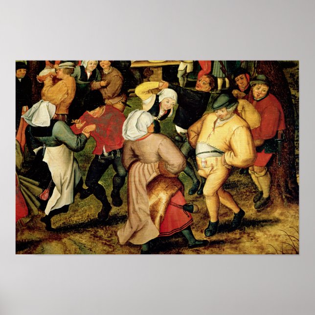 Rustic Wedding, detail of people dancing Poster (Framsidan)